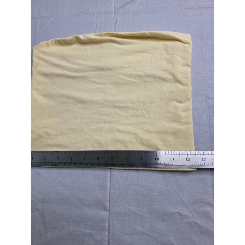 Brandy Melville Cropped Tube Top Women Small Creamy Yellow Stretch off Shoulder - Picture 4 of 5